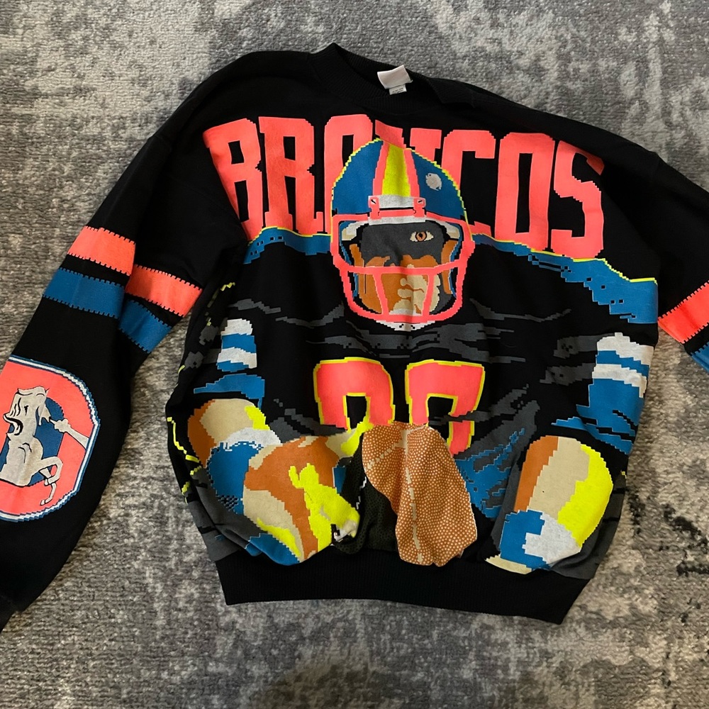 Vintage Caribe Sportswear Broncos Crewneck Sweatshirt 1989 Rare